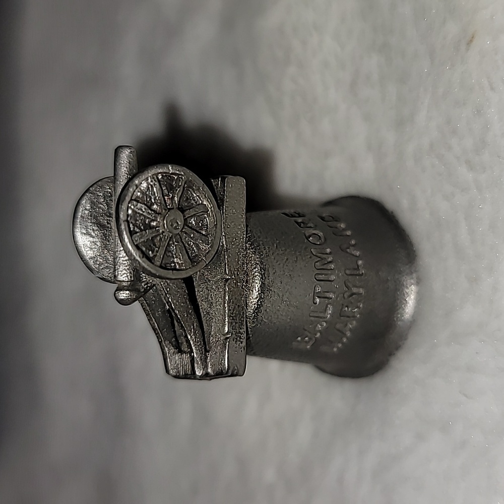 Baltimore Maryland Cannon Pewter Thimble